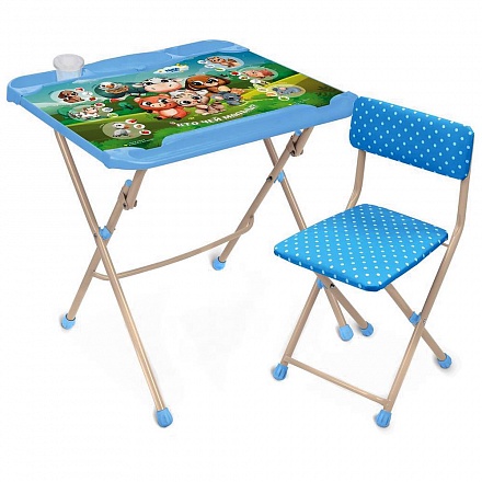 Набор детской мебели с мягким стулом и столом – Кто чей малыш? 